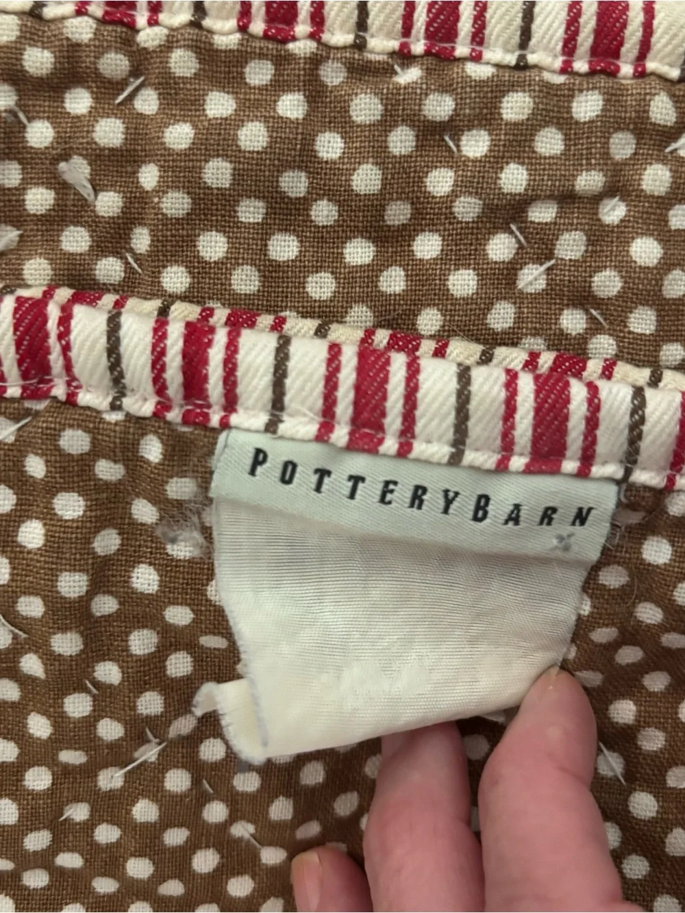 Pottery Barn Red Matine Toile Patchwork King Quilt
